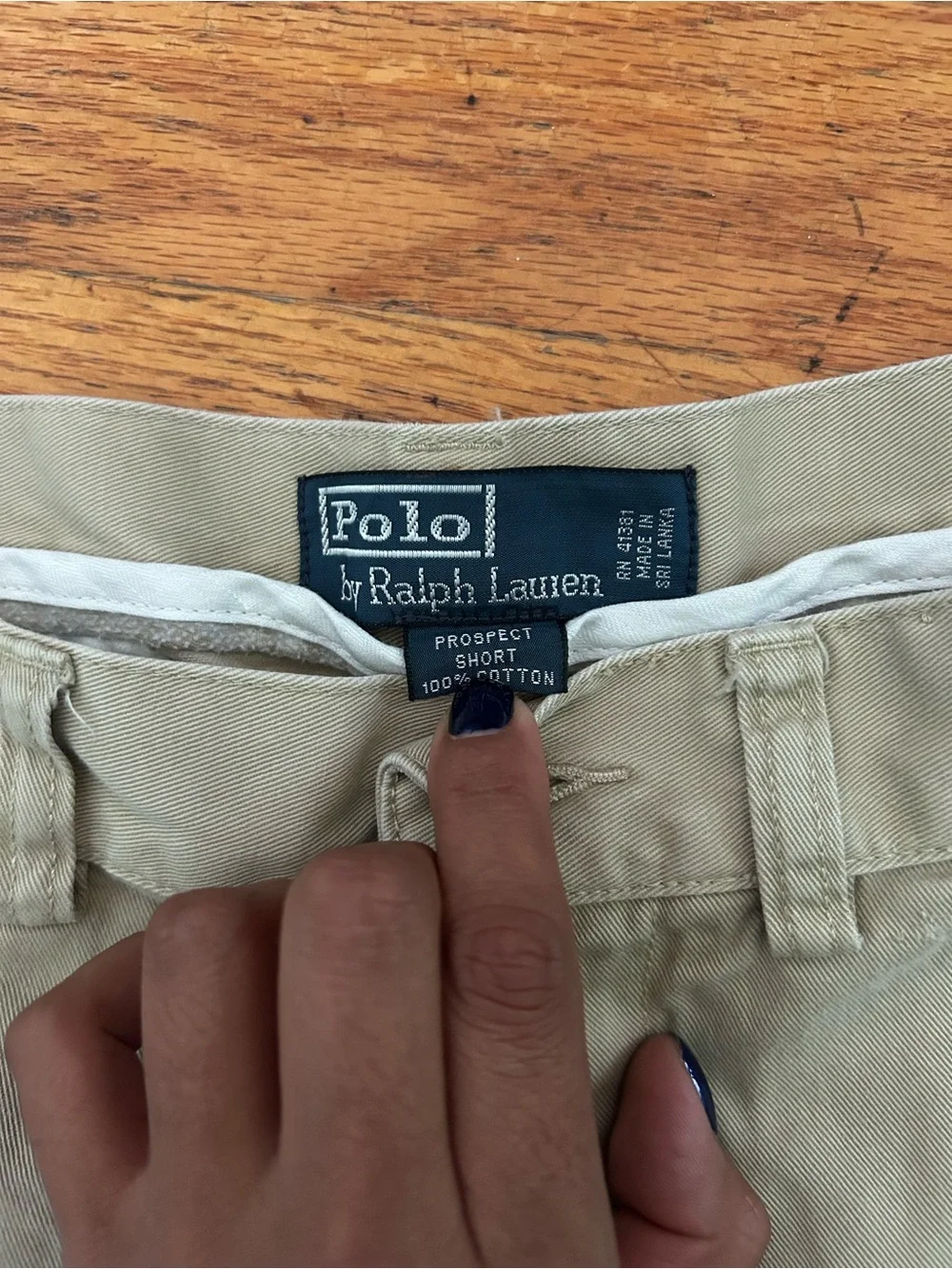 Polo by Ralph Lauren Men’s Light Khaki Flat Front Shorts
